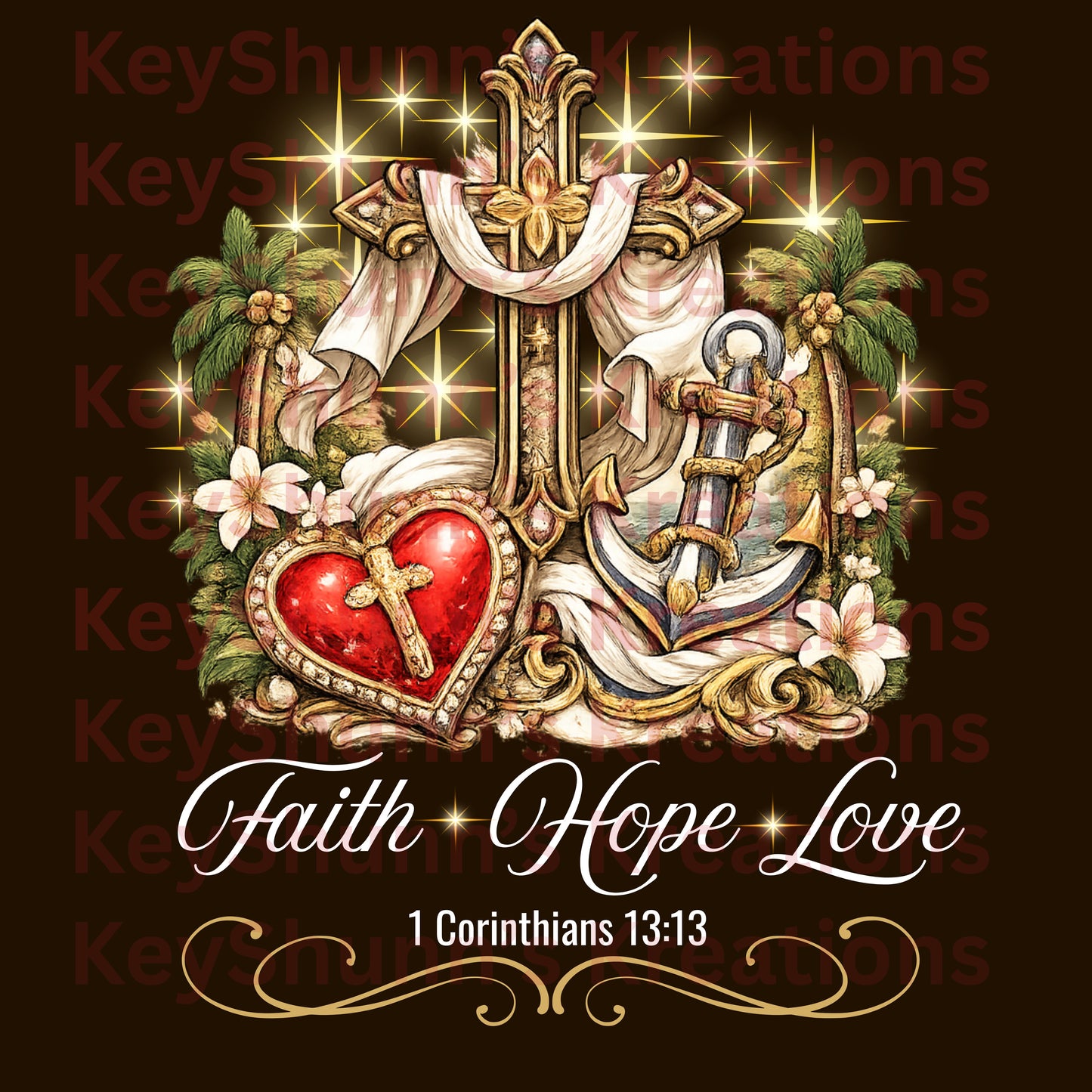 Faith Hope Love Christian Shirt | 1 Corinthians 13:13 Faith-Based Graphic Tee