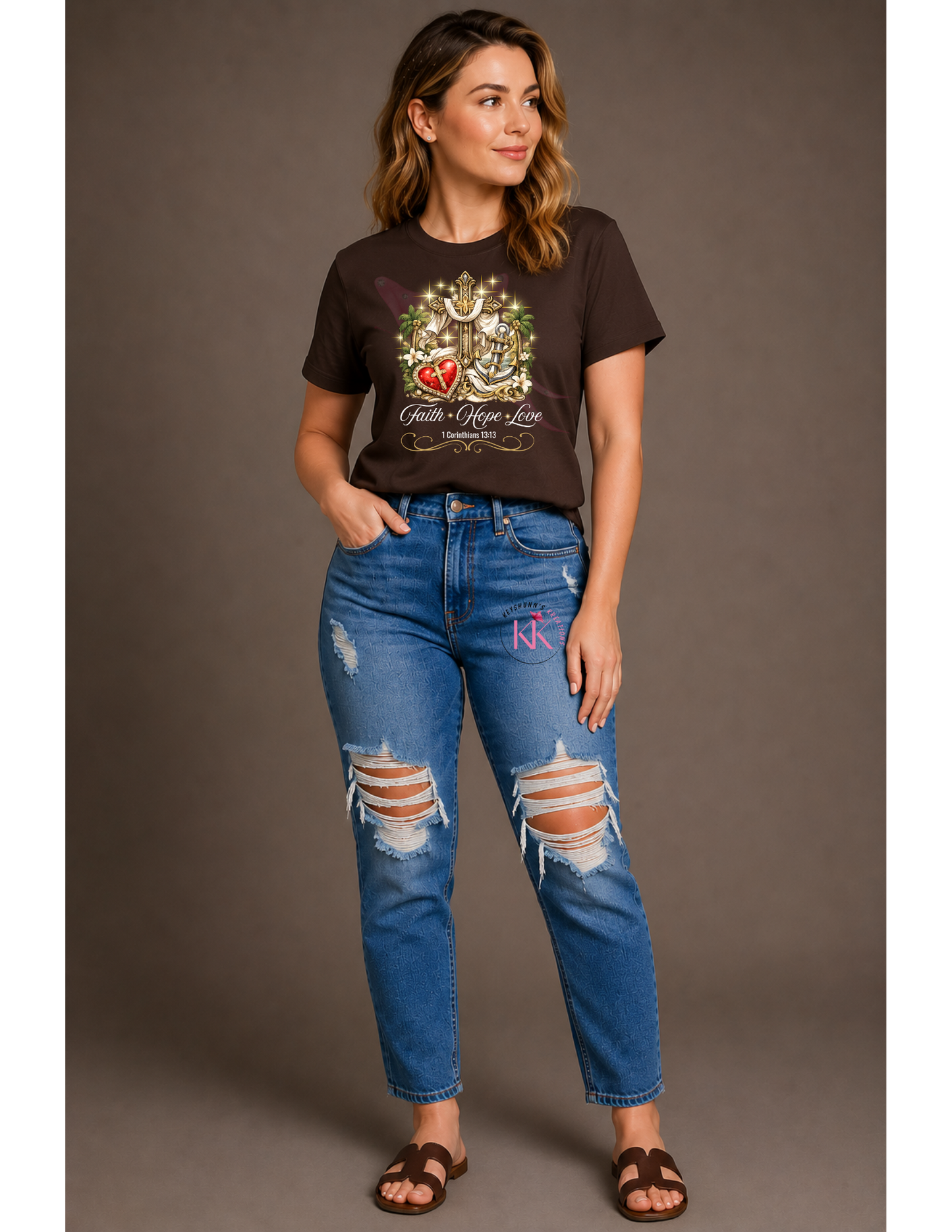Faith Hope Love Christian Shirt | 1 Corinthians 13:13 Faith-Based Graphic Tee
