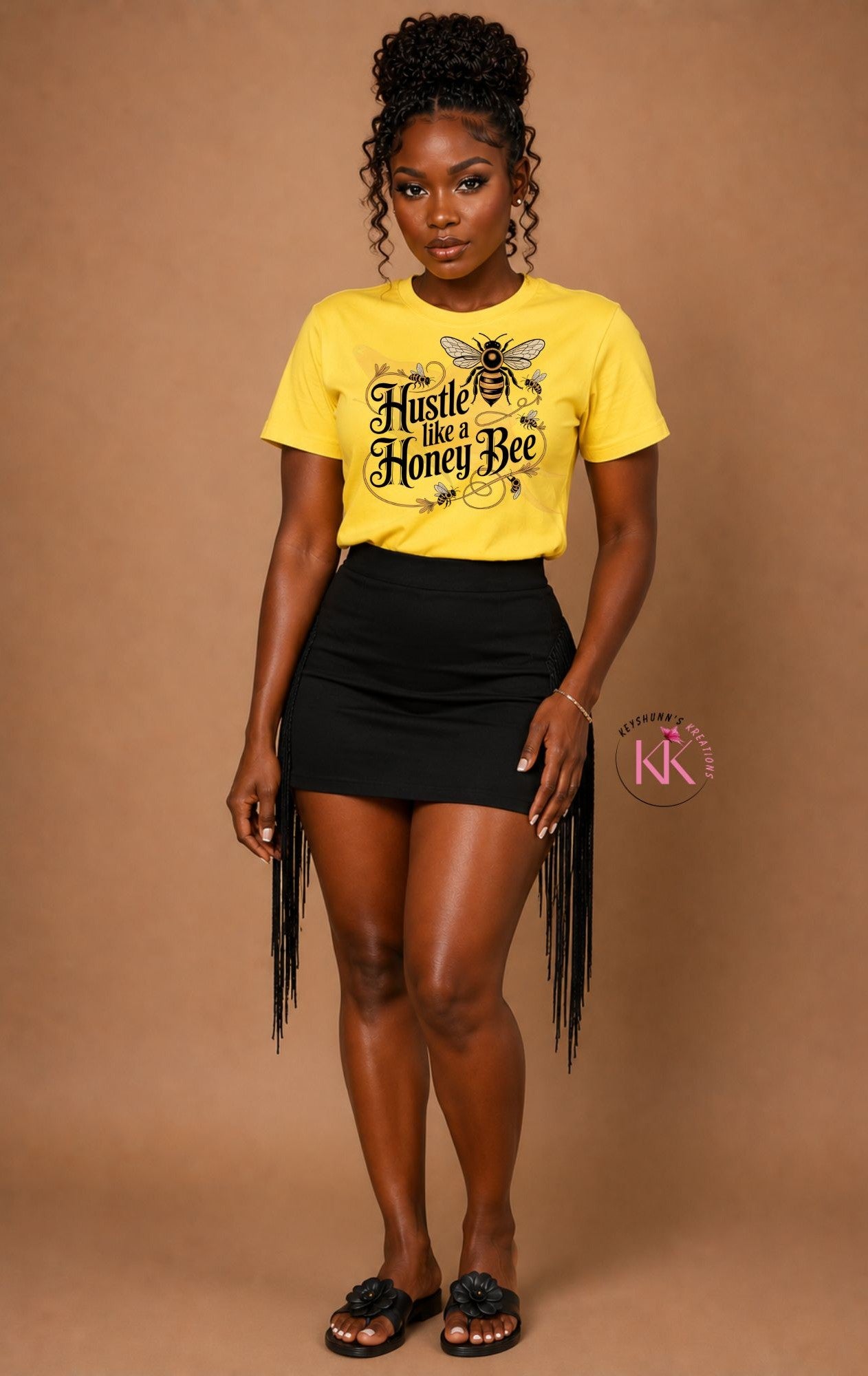 Hustle Like a Honey Bee T-Shirt | Motivational Bee Graphic Tee | Entrepreneur Mindset Shirt