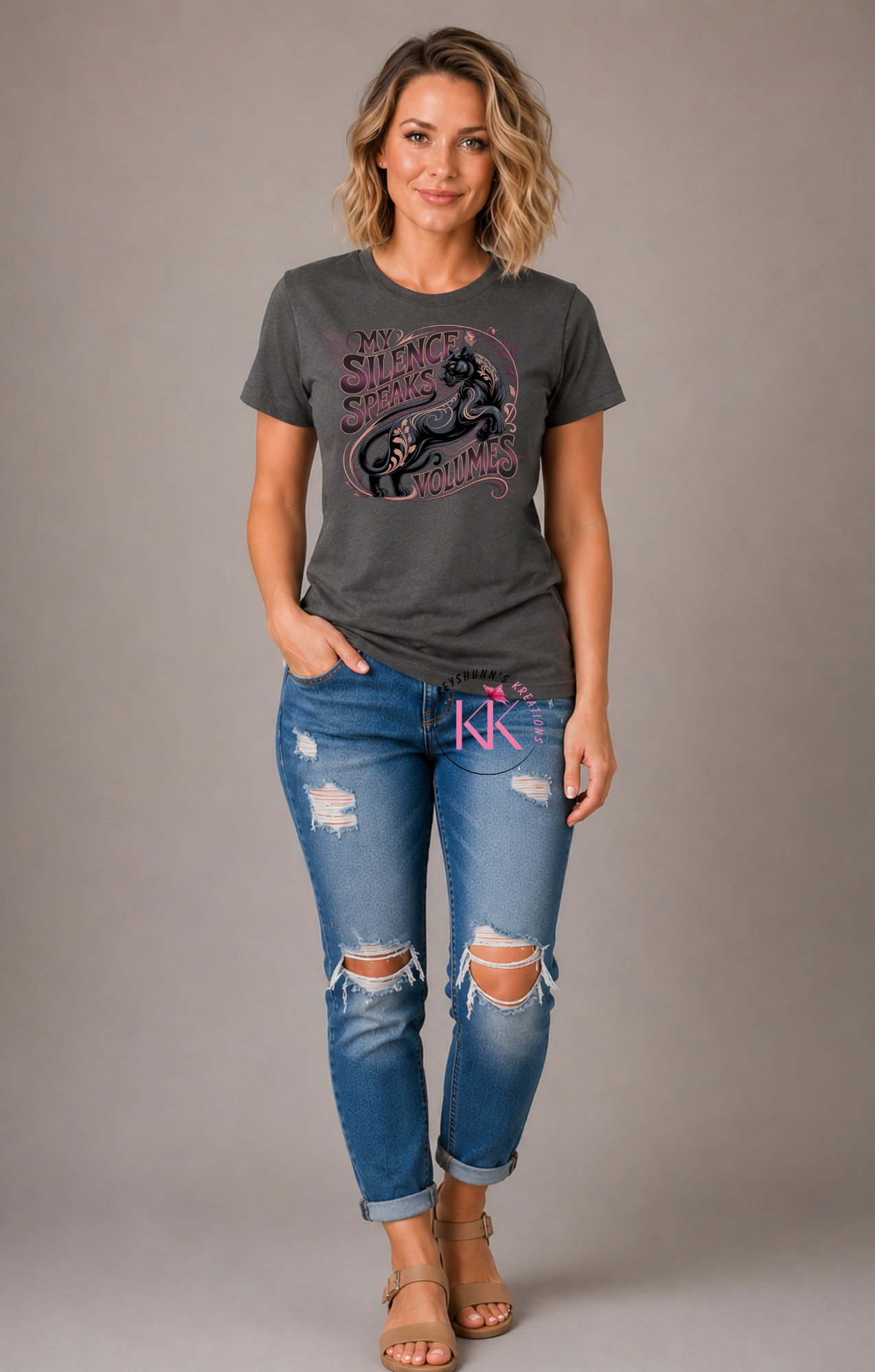 My Silence Speaks Volumes Black Panther Graphic T-Shirt | Inspirational Statement Tee