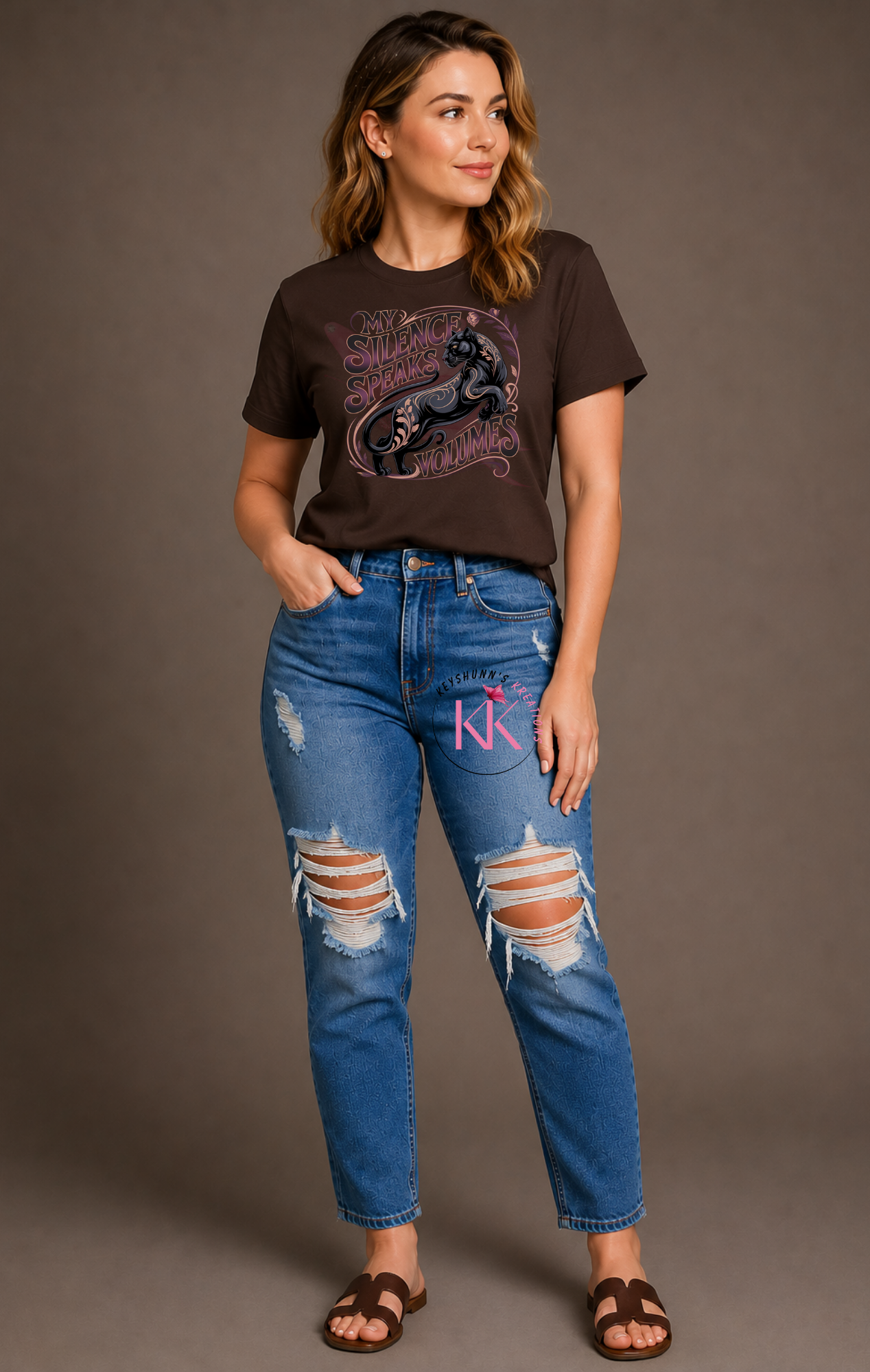 My Silence Speaks Volumes Black Panther Graphic T-Shirt | Inspirational Statement Tee