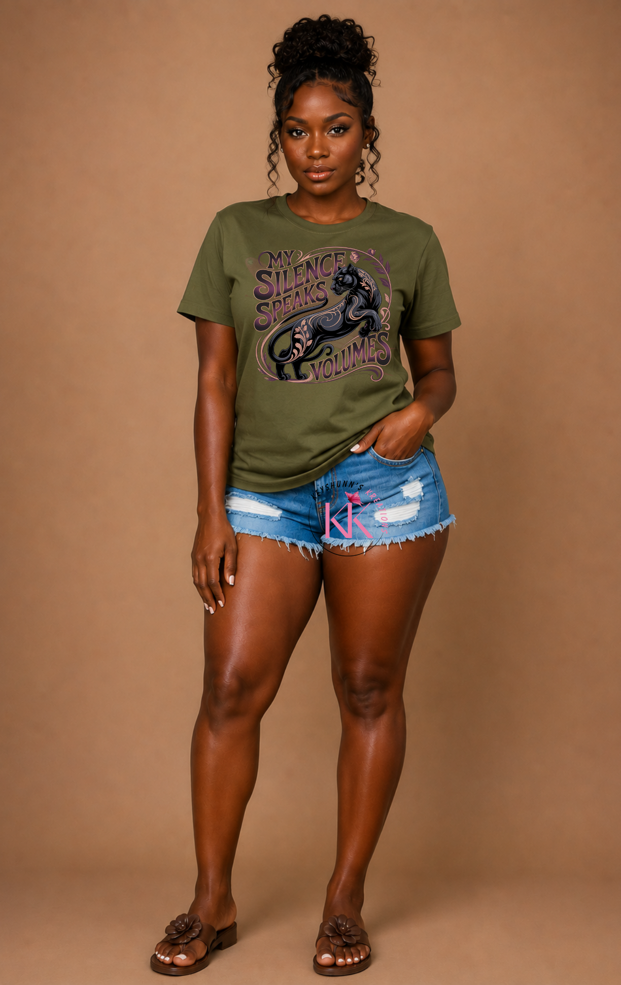 My Silence Speaks Volumes Black Panther Graphic T-Shirt | Inspirational Statement Tee